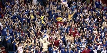 Image of Kansas Jayhawks Basketball At Lawrence, KS - Allen Fieldhouse