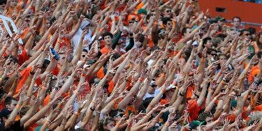 Image of Miami Hurricanes Football In Tampa