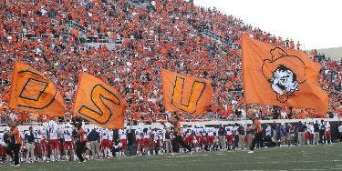 Image of Oklahoma State Cowboys Football In Manhattan